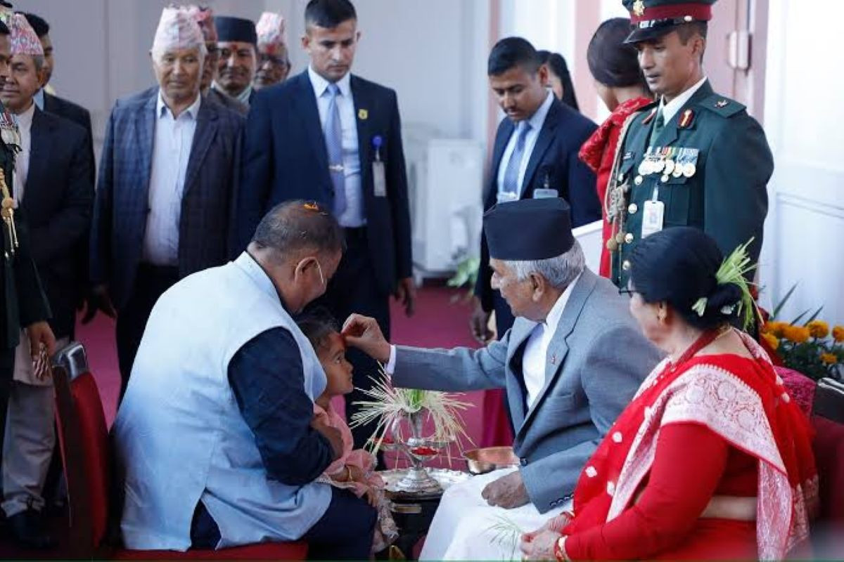राष्ट्रपति पौडेलले यसवर्ष पनि सर्वसाधारणलाई टीका नलगाउने